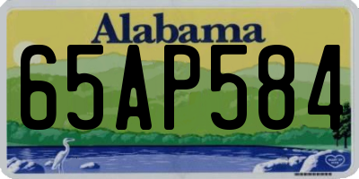AL license plate 65AP584