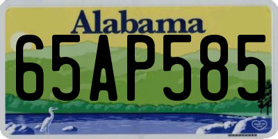 AL license plate 65AP585