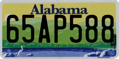 AL license plate 65AP588