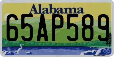 AL license plate 65AP589