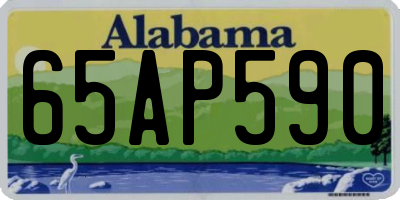 AL license plate 65AP590