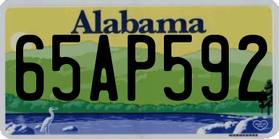 AL license plate 65AP592
