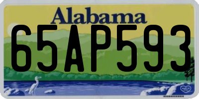 AL license plate 65AP593