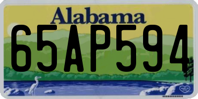 AL license plate 65AP594