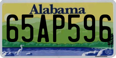 AL license plate 65AP596