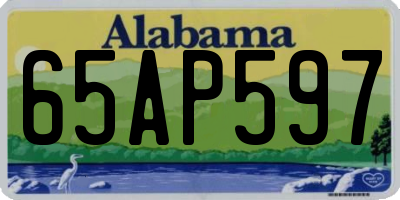 AL license plate 65AP597