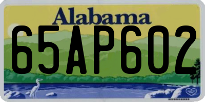 AL license plate 65AP602