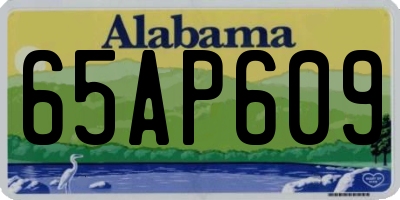 AL license plate 65AP609