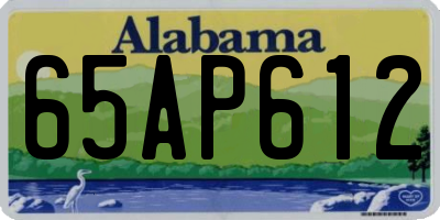 AL license plate 65AP612
