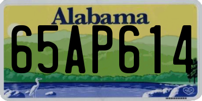 AL license plate 65AP614