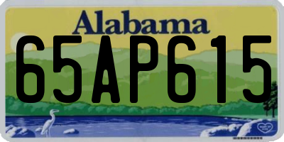 AL license plate 65AP615