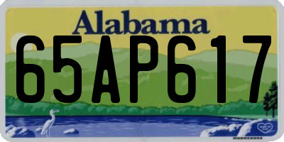 AL license plate 65AP617