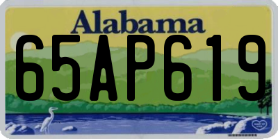 AL license plate 65AP619