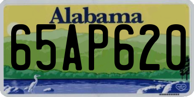AL license plate 65AP620