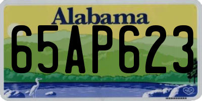 AL license plate 65AP623