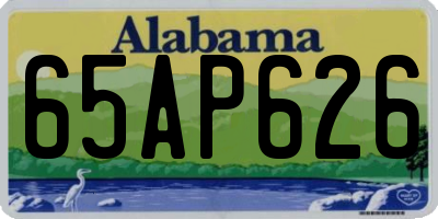 AL license plate 65AP626