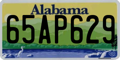 AL license plate 65AP629