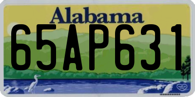 AL license plate 65AP631