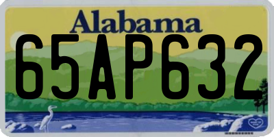 AL license plate 65AP632