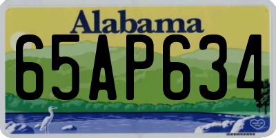 AL license plate 65AP634