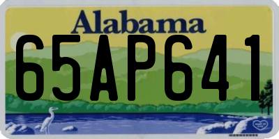 AL license plate 65AP641