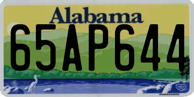 AL license plate 65AP644