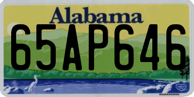 AL license plate 65AP646