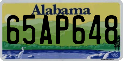 AL license plate 65AP648