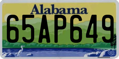 AL license plate 65AP649