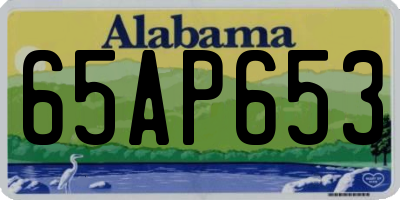 AL license plate 65AP653