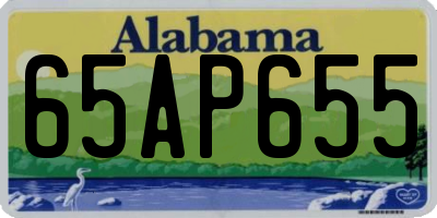 AL license plate 65AP655