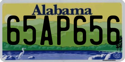 AL license plate 65AP656