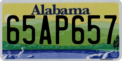 AL license plate 65AP657