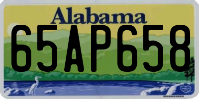 AL license plate 65AP658