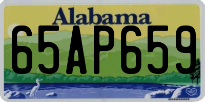 AL license plate 65AP659