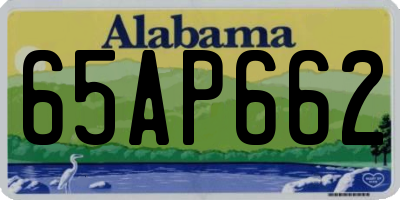 AL license plate 65AP662