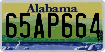 AL license plate 65AP664