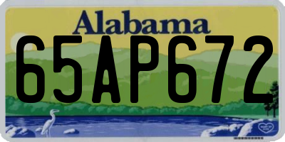AL license plate 65AP672