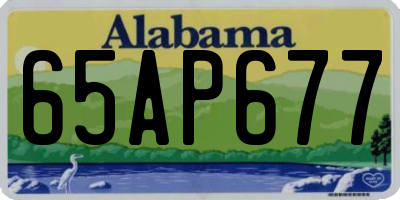 AL license plate 65AP677