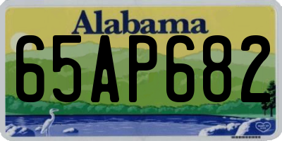 AL license plate 65AP682