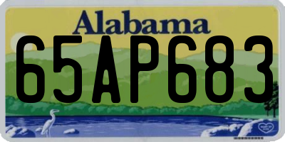 AL license plate 65AP683