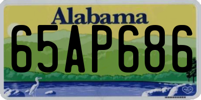 AL license plate 65AP686