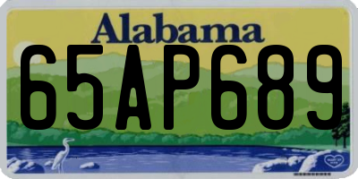 AL license plate 65AP689