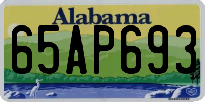 AL license plate 65AP693