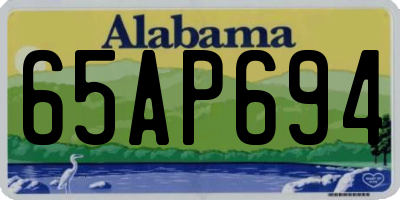 AL license plate 65AP694