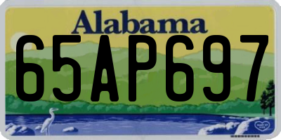 AL license plate 65AP697