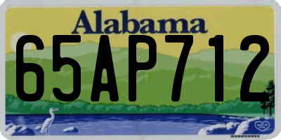 AL license plate 65AP712