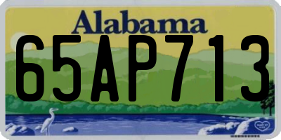 AL license plate 65AP713