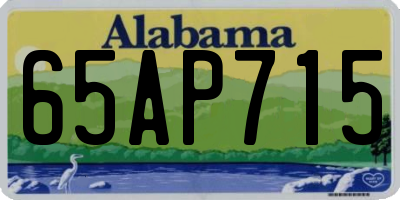 AL license plate 65AP715