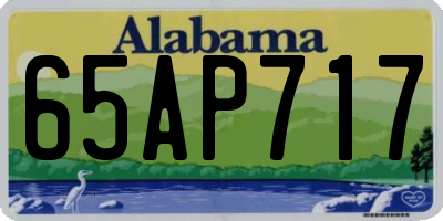 AL license plate 65AP717